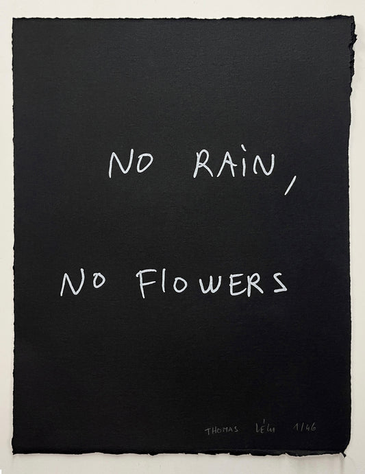 NO RAIN, NO FLOWERS